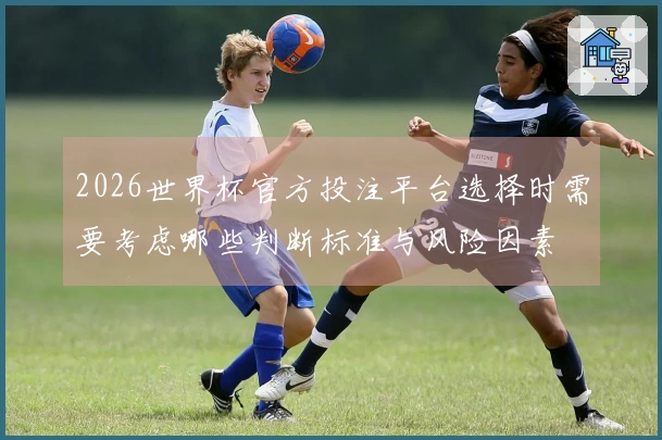 2026世界杯官方投注平台选择时需要考虑哪些判断标准与风险因素